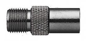 Fuba Coax Plug/f-socket - Ovz 070 Coax Plug-f-socket, Adaptor Adaptable For Fuba Ovz070