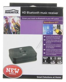 Marmitek Bluetooth Receiver - Boomboom93 Bluetooth Audio Receiver aptx & Aptx Low Latency Digital Audio Output Nfc - 08312