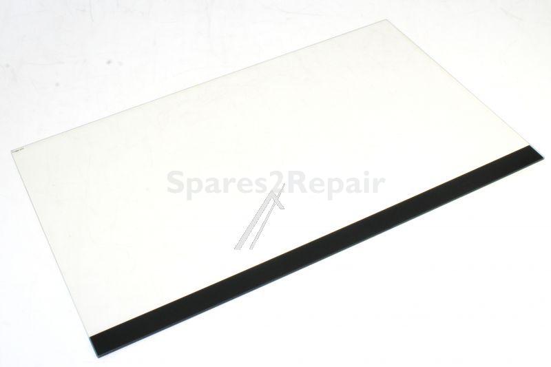 Oven outer Door - 20004264 Glass Front Panel Glass Black Completely Glued With Side Strips Ne Graphite Grey [Bosch Siemens]