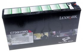 Lexmark Toner Cartridge - 0c736h1mg C736h1mg Lexmark R-toner Hc Magenta C736 10k X736 X738