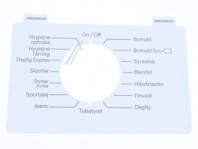 Operating Unit Screen - 2985289034 C00937625 Pc Inlay_dan [Arcelik]