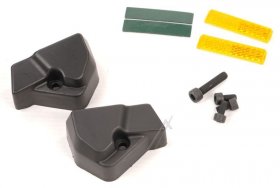 Platum Casing Cover - Wh-whcv-je-mo-250001 P2e-01 Set Hard Plastic Cover For Front Wheel + Screws + Reflectors