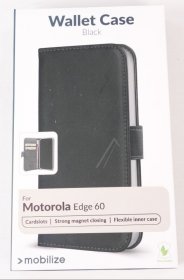 Mobilize Leather Bag Gsm - 80917 Mobilize Classic Gelly Wallet Book Case Motorola Edge 60 Black