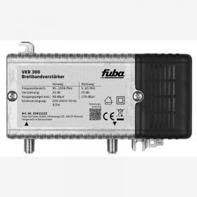 Fuba Indoor Amplifier - Vkr 300 29411122 Breitbandverstarker Universal 33db
