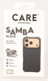 Panzerglass Leather Bag Gsm - Cr37427 Care By Panzerglass Fashionable Case Samba Black W Magsafe Iphone 17 Pro