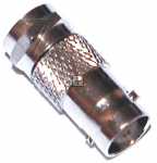 F Adator - F-plug- Bnc Socket Adaptor