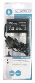 Schwaiger Second Appliances Amplifier - Zwei-gerÄte VerstÄrker: 8 Db, Schwarz-silber