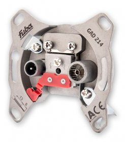 Fuba Pass Outlet - Gad 214 Universal-antenna Pass-through Socket, 2-way,14db