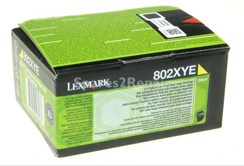 Lexmark Toner Cartridge - Adaptable For Lexmark Projekt-toner 802xye Gelb 4k Cx510