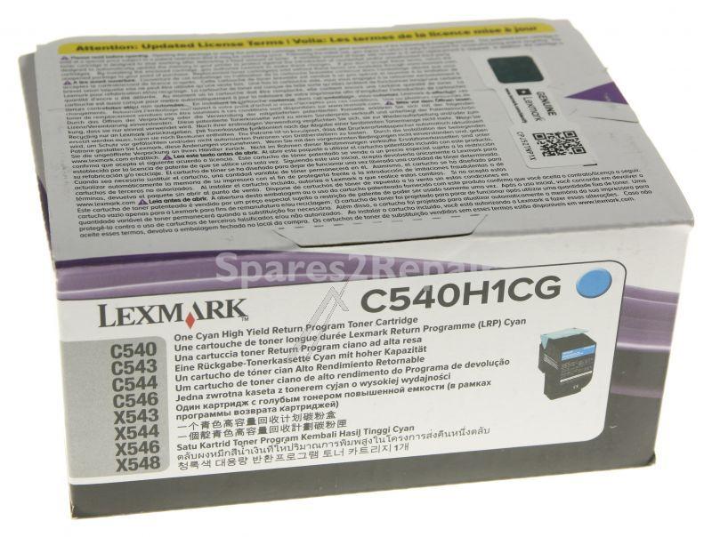Lexmark Toner Cartridge - 0c540h1cg C540h1cg Lexmark R-toner- Hc Cyan C540 2k C543- C544- X543- X544