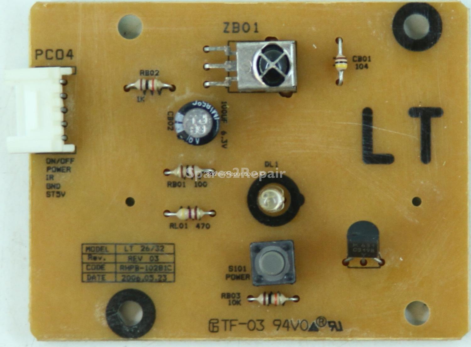 DMTECH LT20XTV - IR & Power Button - RHPB-10281C - REV 03